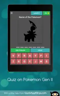 Quiz on Pokemon Gen II Screen Shot 16