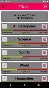 Triviuh - Spaced Repetition Tr Screen Shot 0