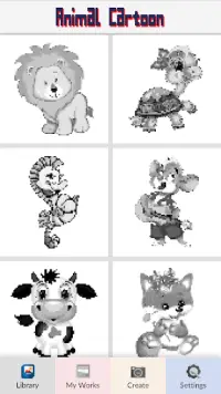 Animal Cartoon - Pixel Art Screen Shot 5