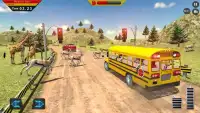 Off Road Bus Sekolah: Uphill Driving Simulator Screen Shot 6