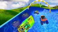 Water Slide: Monsture Truck 4*4 Mega Game Screen Shot 0