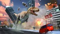 Dinosaur Destroy City Game Screen Shot 1