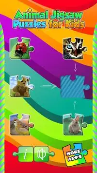 子供のため動物のジグソーパズル Screen Shot 0