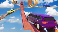 Limousine Racing Climb Stunts: GT Car Racing Games Screen Shot 2