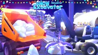หิมะ รถขุด รถบรรทุก เกม 3d Screen Shot 0