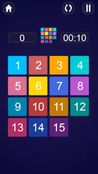 Sliding Puzzle Merge Numbers Screen Shot 2