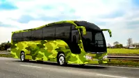 Army Bus Simulator 3D Army Coach Bus Driving Games Screen Shot 1