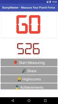 BumpMeter - Measure Your Punch Force Screen Shot 3