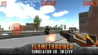 Flamethrower Simulator 3D en la ciudad Screen Shot 2