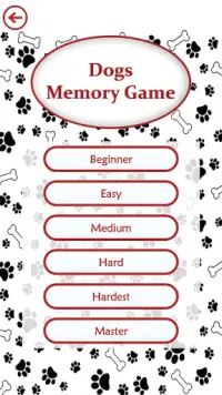 Dogs Memory Game Screen Shot 1