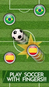 Футбол Колпачок - цели Score с пальцем Screen Shot 0