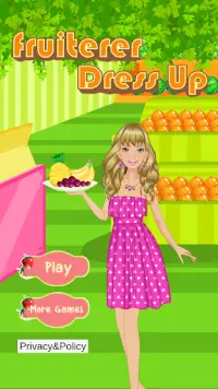 Fruiterer Girl Dress up Game Screen Shot 1