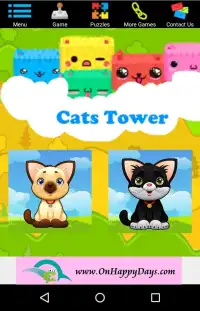 Cat Games For Kids: Tower Screen Shot 1