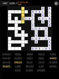 Classic Crossword Fill-Ins Screen Shot 5
