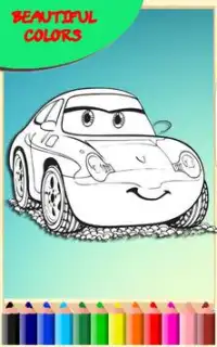 how to color Lightning McQueen (coloring pages) Screen Shot 1