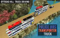 Police Bus Transporter Truck Screen Shot 10