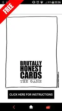 Free - Brutally Honest Cards: the game (with Ads) Screen Shot 1