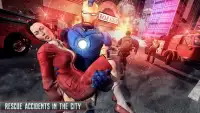 Iron avenger gods superhero fighting flying robot Screen Shot 1