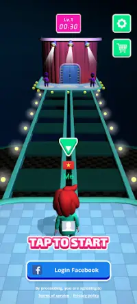 Squid Jump: Game Trò chơi con mực nhảy cầu kính Screen Shot 9