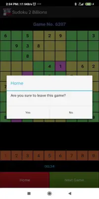 Free Sudoku on Cloud Screen Shot 5