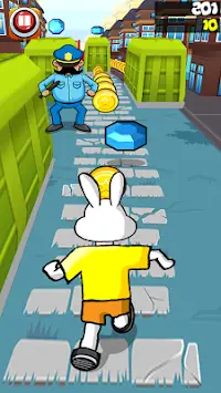 Subway Bunny - Trains Dash Screen Shot 0