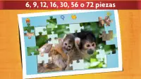 Juego Puzzle Crías Animales Screen Shot 2