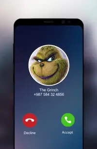 Fake call for the Grinch 2021 Screen Shot 2