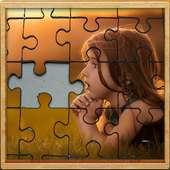cute little girl jigsaw puzzle game