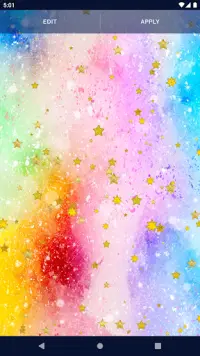 Gold Stars Live Wallpaper Screen Shot 5