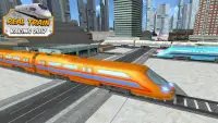 รถไฟแข่งรถเกมจริง 2017 Screen Shot 12