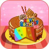 Cooking Games rainbow cake