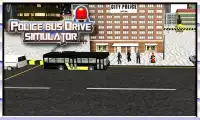 Polícia Bus Driving Simulator Screen Shot 4