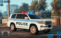 police car driving prado game Screen Shot 1