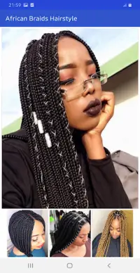 Tresses africaines coiffure 2021 😍 - hors ligne Screen Shot 2