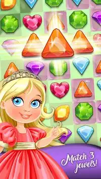 Jewels Princess Crush Mania - Juego de Puzzle Screen Shot 2