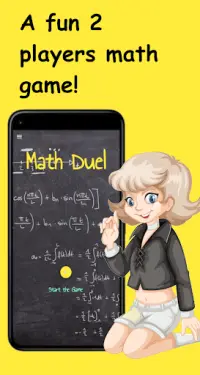 Math Duel: 2 Players Math Game Screen Shot 0