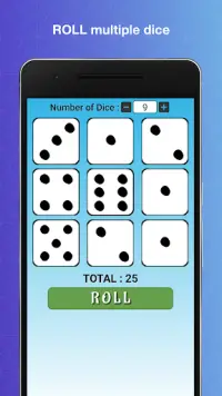 Dice Roller : 6-sided dice at your fingertips Screen Shot 2