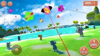 Cat vs Mouse Kite Flying: Combat Festival 3d Screen Shot 2