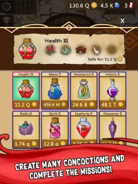 Alchemy Clicker - Potion Games Idle Fantasy Rpg Screen Shot 9