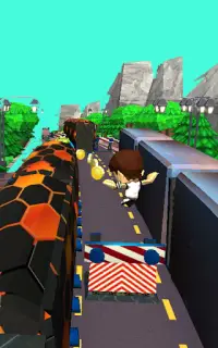 Subway Rush Attack - Ben Alien Boy Dash Screen Shot 7