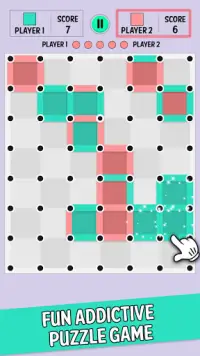 Dots and Boxes ボードゲーム。 Screen Shot 1