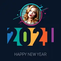 Bingkai Foto Tahun Baru 2021 🎉 Screen Shot 2