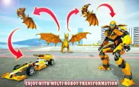 Police Dragon Robot Car - Fliegende Screen Shot 3