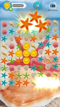 Sea Beach Blast: Ocean Mania Crush Puzzle match 3 Screen Shot 1