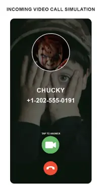 Scary Doll Fake Video Call simulator Screen Shot 0