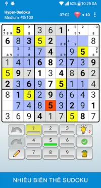 Sudoku - Trò chơi câu đố cổ điển trí tuệ Screen Shot 3