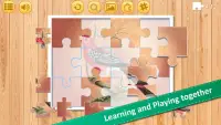 Jigsaw Birds Collection Puzzle 1- Educational Game Screen Shot 2
