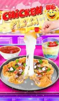 Deep Fried Chicken Pizza Maker! Trendiges Fast Foo Screen Shot 5