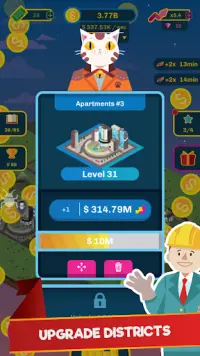 City Clicker: Build a City, Idle & Tycoon Clicker Screen Shot 2