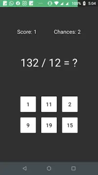 Math Test Screen Shot 3